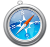 Safari web browser logo.
