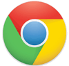 Google Chrome logo.
